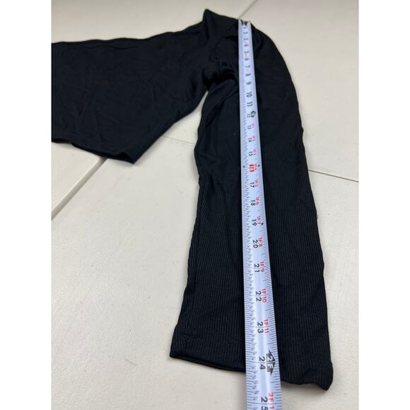 Women's Plus Size 3XL Black One Shoulder Crop Top Paperbag Pants Outfit Set - Picture 5 of 10